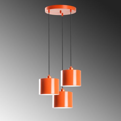 Duz - 195Orange - 3 Orange Chandelier slika 6