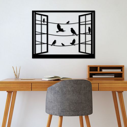 Wallity Metalna zidna dekoracija, Birds in Front Of The Window - 1 slika 1