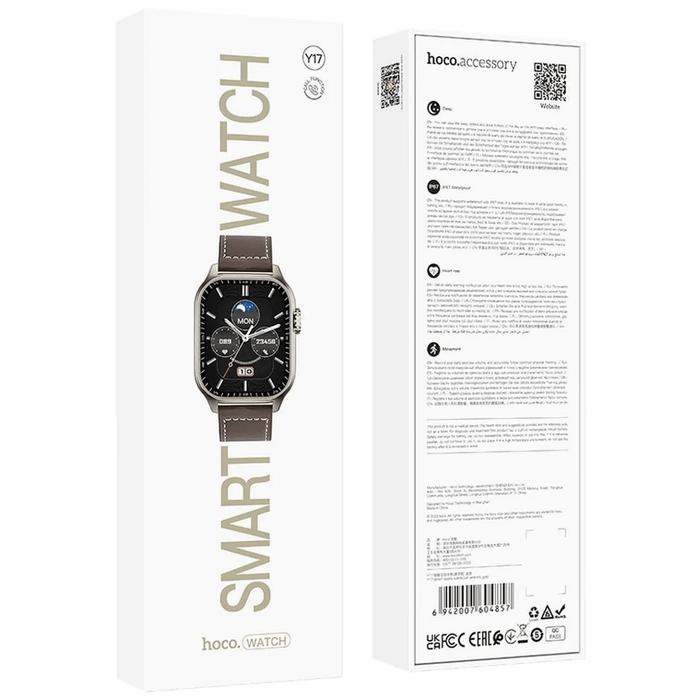 hoco. Pametni sat, 2.03" zaslon, Bluetooth, IP67 - Y17 Gold slika 3