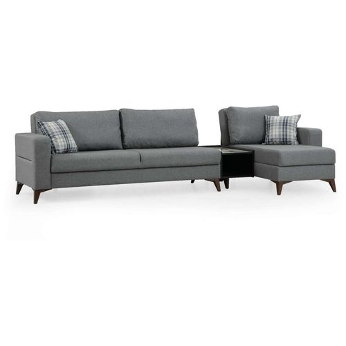 Kristal Rest Marble Set - Dark Grey Dark Grey Sofa Set slika 3