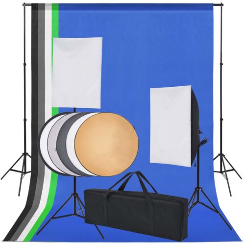 Oprema za Foto Studio: 5 Raznobojnih Pozadina i 2 Softboxa slika 28