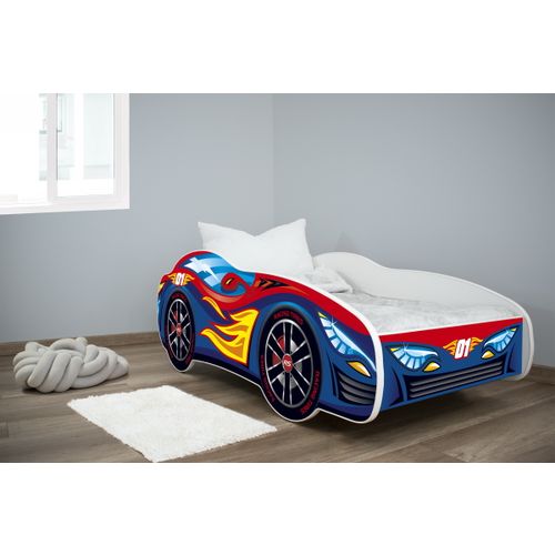 Dečiji krevet 160x80cm (trkački auto) RED-BLUE CAR slika 1