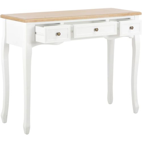 280044 Dressing Console Table with 3 Drawers White slika 20