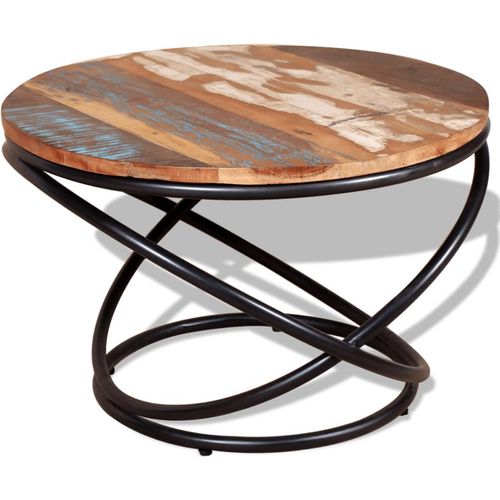 Stolić za kavu od masivnog obnovljenog drva 60 x 60 x 40 cm slika 36
