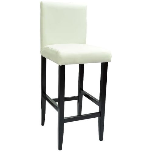 Barske stolice od umjetne kože 4 kom bijele slika 9