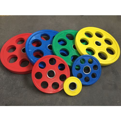 Olimpijski 7-grip gumirani disk uteg 1,25 kg/ф 51 mm slika 3