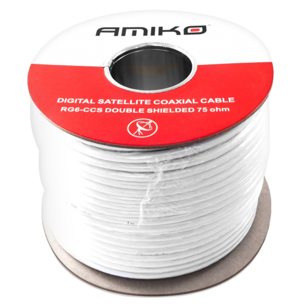 Amiko Koaksijalni kabl - RG6/90db - 100m REEL slika 1