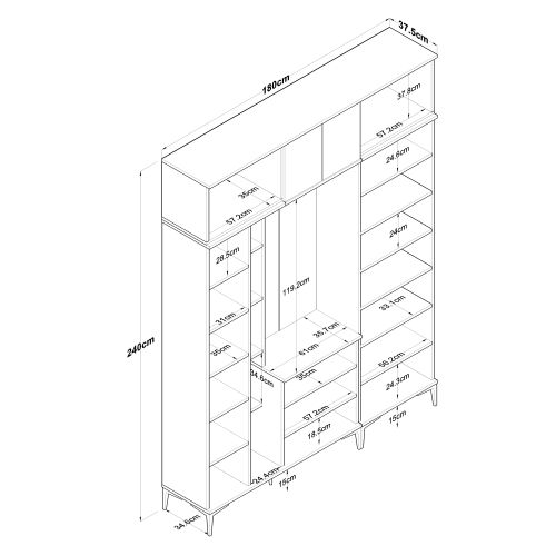 EA128 - 2795 Walnut
White Hall Stand slika 13