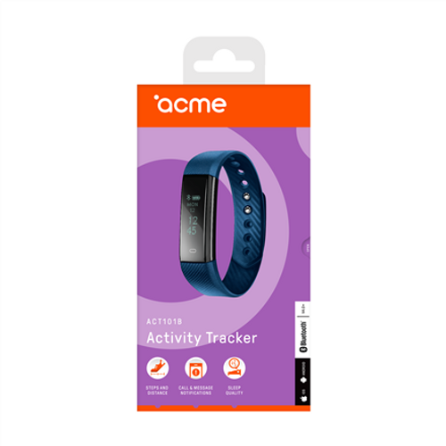 ACME Sportska narukvica, plava, OLED, Touchscreen, Bluetooth, Built-in pedometer ACT101 slika 2