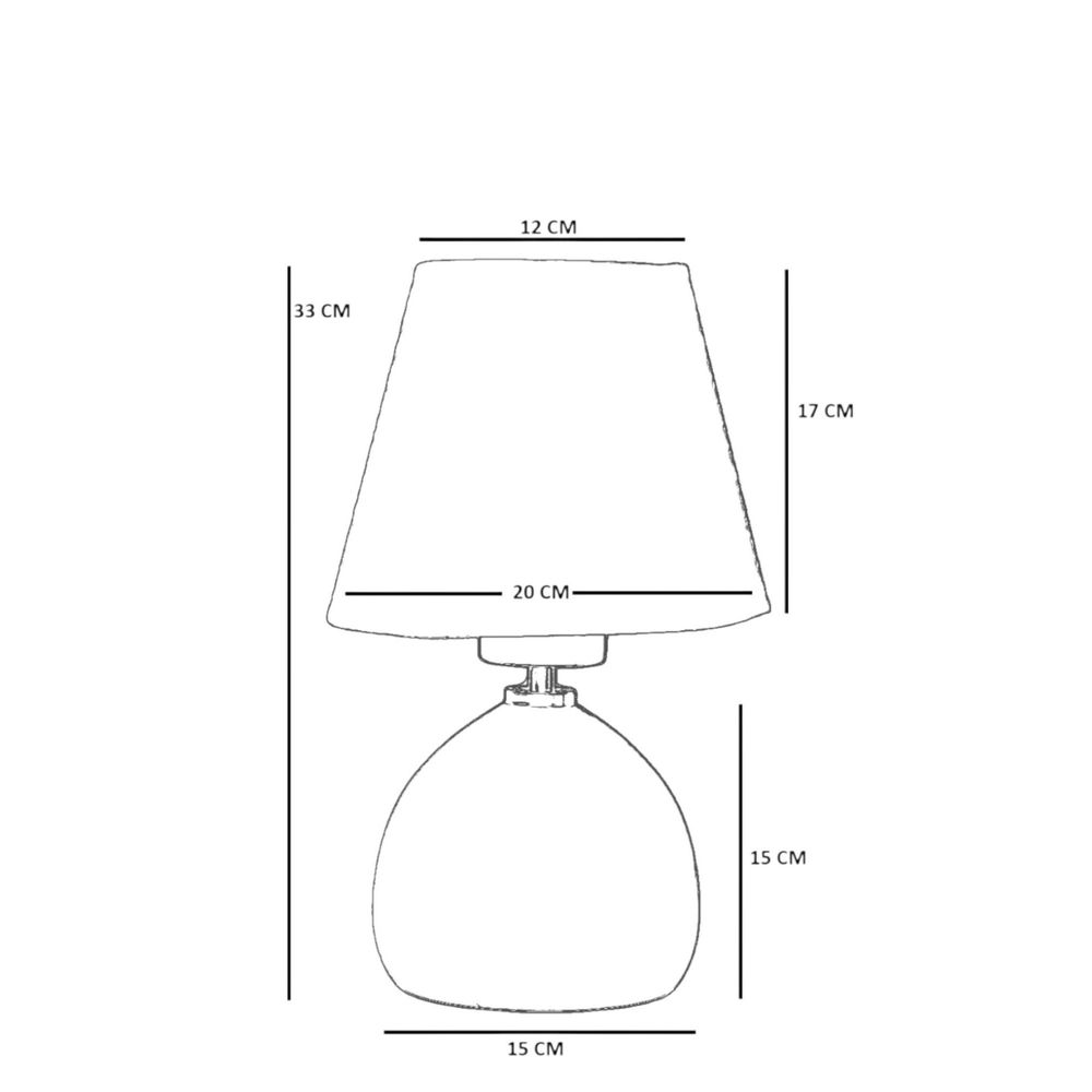 Lampa za sto 8898-2 Crni Orah slika 5