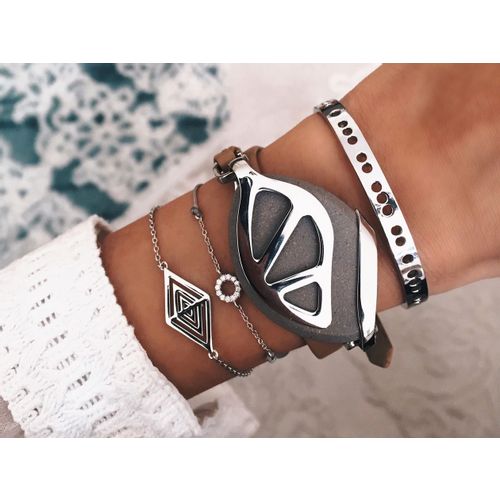 Bellabeat Leaf Urban Cappuccino - Silver Bracelet  slika 4