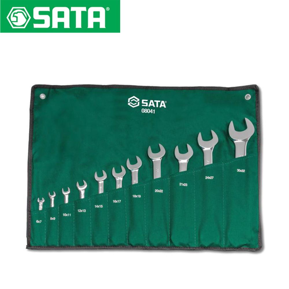 Sata Set viljuškasto-okastih ključeva 10-32 mm 11 kom ST08041 slika 1