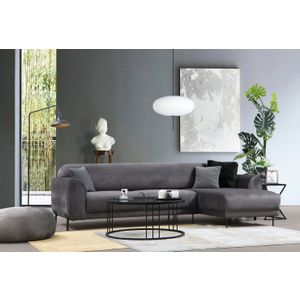 Atelier Del Sofa Kutna garnitura na razvlačenje, Antracit, Image Corner Right ( L3-Chl ) - Anthracite