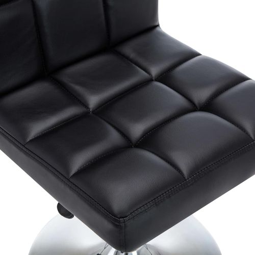 Blagovaonske stolice od umjetne kože okretne 6 kom crne slika 7