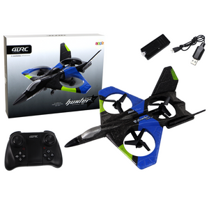 Avion quadcopter na daljinsko upravljanje plavi