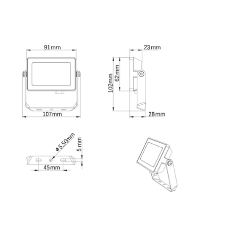 PROJECTLINE FLOODLIGHT 10W 3000K,911401862284 PHILIPS slika 2