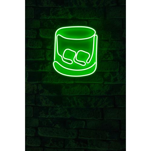 Wallity Ukrasna plastična LED rasvjeta, Whiskey Old Fashioned - Green slika 2