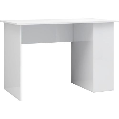 Radni stol visoki sjaj bijeli 110 x 60 x 73 cm od iverice slika 27