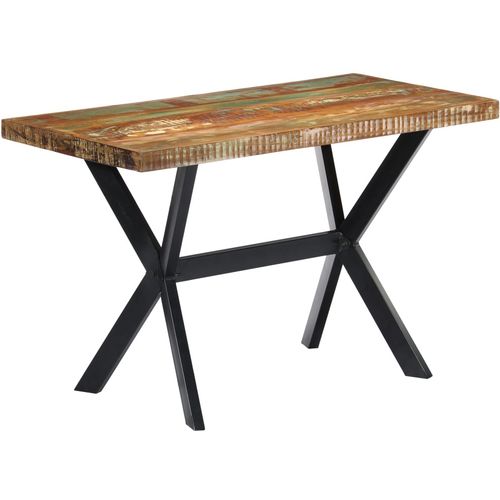 Blagovaonski stol od masivnog obnovljenog drva 120 x 60 x 75 cm slika 36