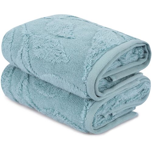 Estela - Green Green Hand Towel Set (2 Pieces) slika 1