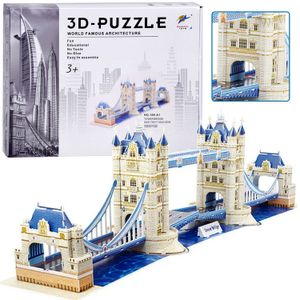 3D puzzle Tower Bridge u Londonu 120 kom.