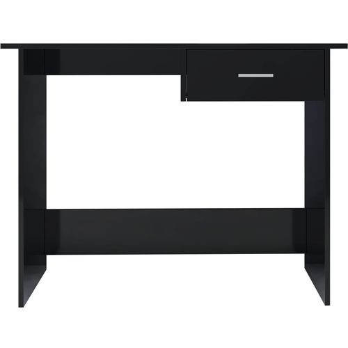 Radni stol visoki sjaj crni 100 x 50 x 76 cm od iverice slika 31
