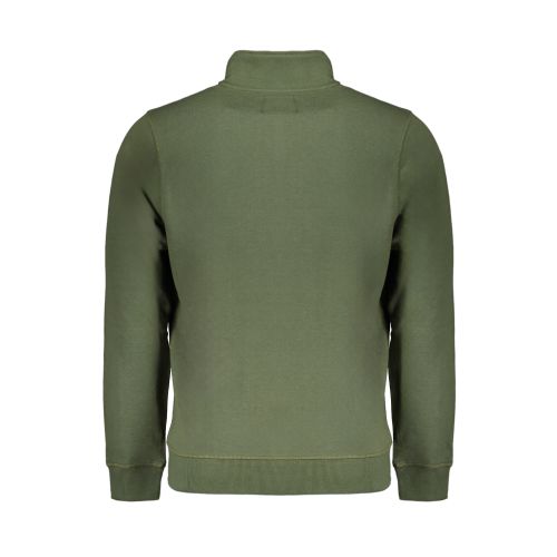 GIAN MARCO VENTURI MEN'S GREEN ZIP SWEATSHIRT slika 2