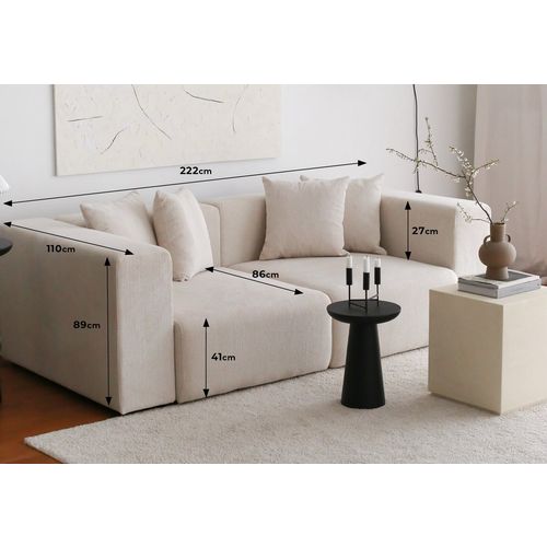 Yolo 3 Seater - White White 3-Seat Sofa slika 9