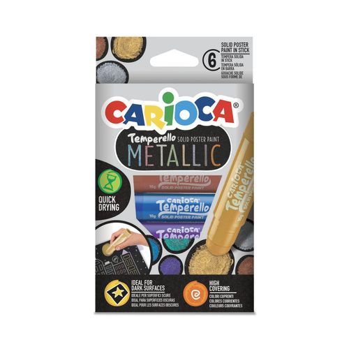 Carioca tempera u stiku metalik, pak 1/6 slika 1