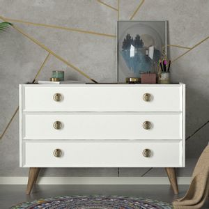 Nadya - White, Walnut White
Walnut Dresser