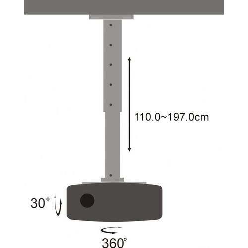 STROPNI NOSAČ PROJEKTORA SBOX PM-200XL slika 6