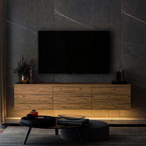 TV Stalak 'Neon Illuminated - Atlantic Pine' sa LED Osvetljenjem slika 3