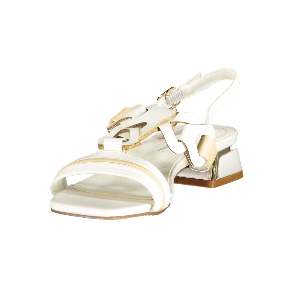 LAURA BIAGIOTTI WOMEN'S WHITE SANDALS slika 3