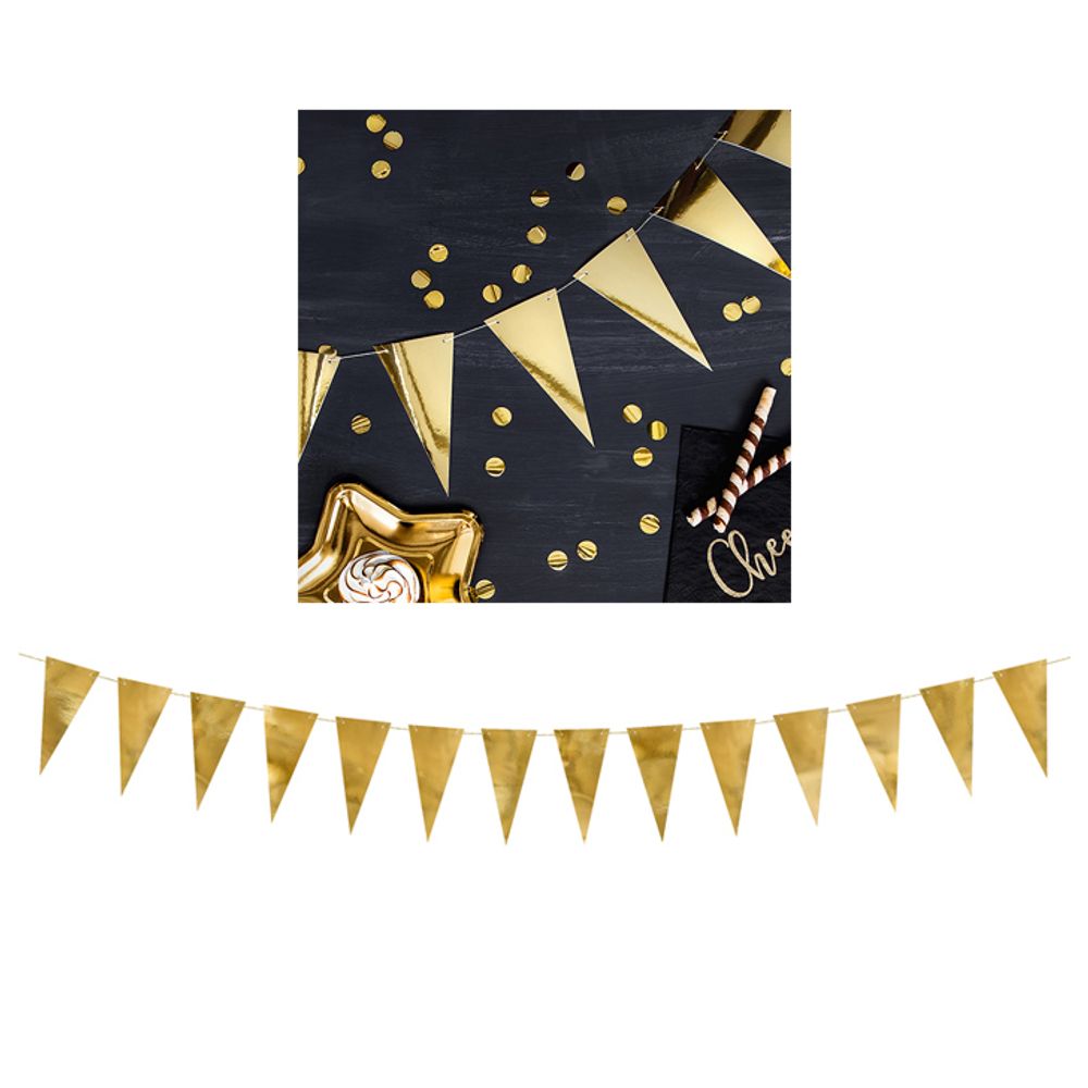 FLG13-019M Baner zastavice 215x13cm - Zlatne slika 1