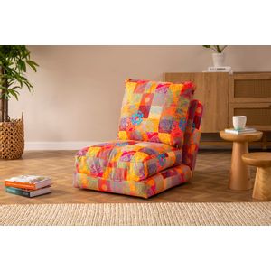 Taida 1 - Jednoseda Patchwork Multicolor Sofa na Razvlačenje