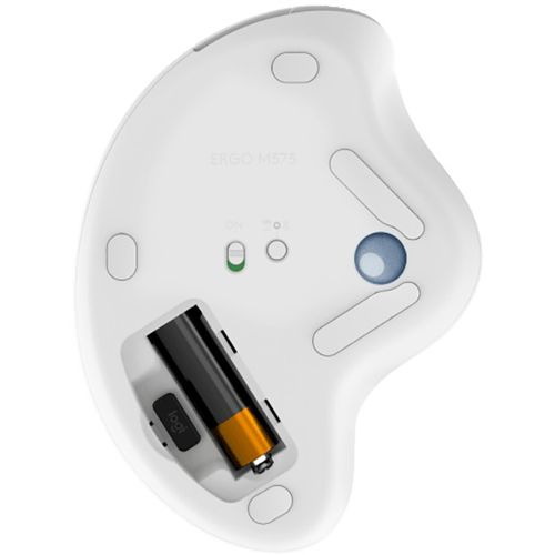 LOGITECH M575 ERGO Bluetooth Trackball OFF-WHITE miš beli slika 5