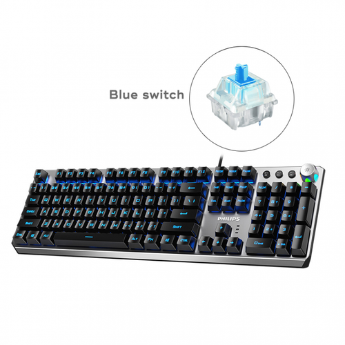 Tastatura Philips G405 mehanicka (Blue switch) siva slika 1