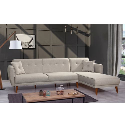 Atelier Del Sofa Aria Krem Ugao Sofa na Razvlačenje slika 1