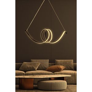 Eridani Black-Yellow Light Black Chandelier