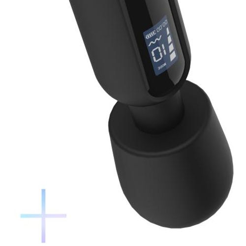 Digitalni masažni vibrator BLACQ, crni slika 8