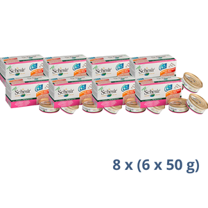 Schesir Multipak Cat - Piletina i Šunka 6x50g 2.4 kg
