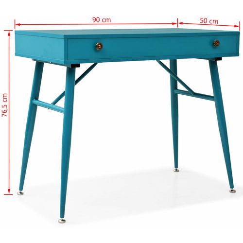 Pisaći stol s ladicom 90x50x76,5 cm antikne zelene boje slika 33