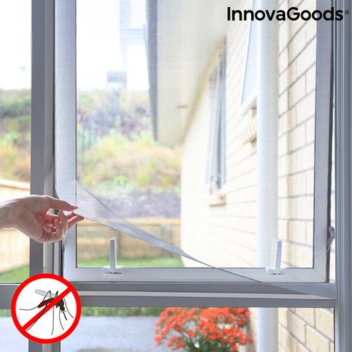 Zaslon za prozore protiv komaraca koji se može rezati White InnovaGoods slika 1