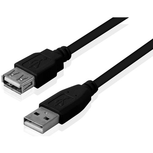 FAST ASIA Kabl USB 2.0 A - USB A M/F (produžni) 1.8m crni slika 1