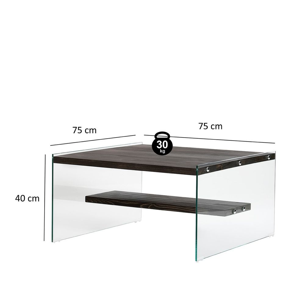 Stakleni Sto Aqua - Antracit slika 7
