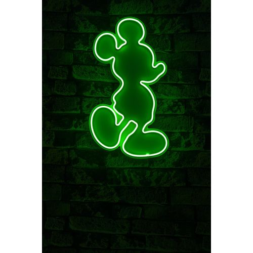 Wallity Ukrasna plastična LED rasvjeta, Mickey Mouse - Green slika 2