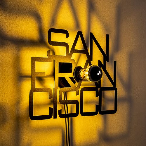 San Francisco Black Wall Lamp slika 5