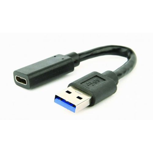 Gembird USB 3.1 AM to Type-C female adapter cable, 10 cm, black slika 1