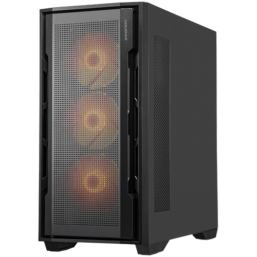 COUGAR Uniface RGB Black PC Kućište - Mid Tower s Mesh Prednjim Panelom i 4 x 120mm ARGB Ventilatora slika 2