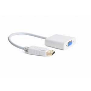 Gembird A-DPM-VGAF-02-W DisplayPort to VGA adapter cable, white